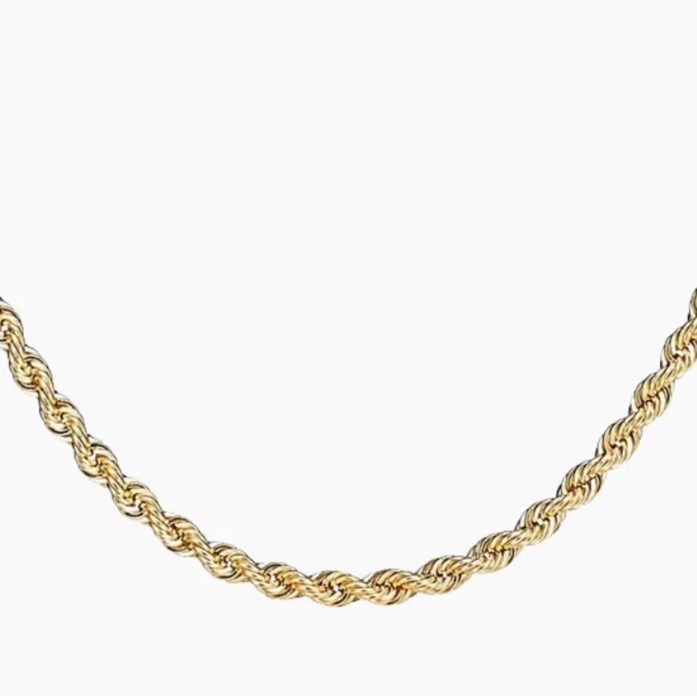 14k Yellow Gold Filled Rope Chain Necklace - 2.7mm - 24 Inches - New Condition - Picture 7 of 7